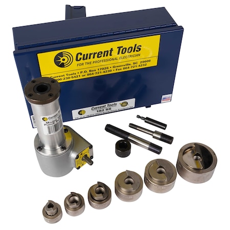 Current Tools 1/2" to 2"  Piece Maker SS Drill Driven Knock-Out Set for Stainless Steel 162SS